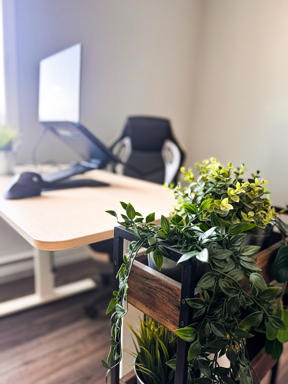 Bureau fermé de 15 x 15 pieds disponible en location mensuelle à Trois-Rivières. Espace lumineux et calme, idéal pour consultations, rencontres avec des clients ou travail professionnel dans un environnement confortable.